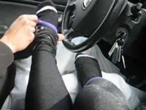 foot worship in car